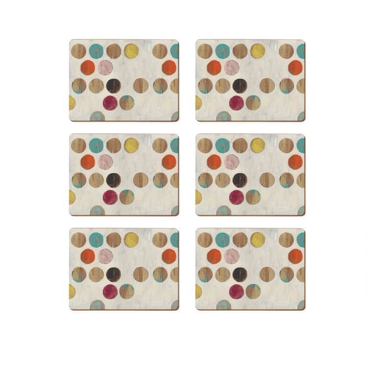 Creative Tops Retro Spot Wood Polka Dots Rectangle Placemat & Reviews Wayfair.co.uk